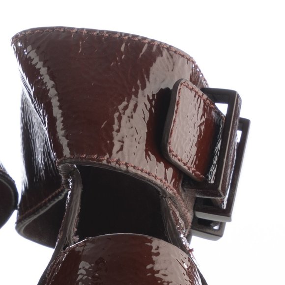 Alexander Wang Patent leather Kasia Wedge Sandals - Picture 9 of 10